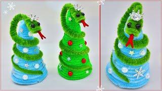 Змея - Символ Года 2025  Новогодняя Ёлочка своими руками/Christmas DIY