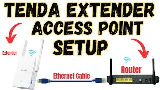 Setup Tenda WiFi Extender In Access Point Mode | Works For All Tenda Extender Models A33, A23, A15 |