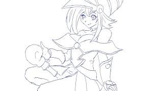Dark Magician Girl Digital Drawing