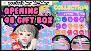 Overlook Bay Birthday UpdateOpening 40 Gift Box! 15 all Item Here! Honey Unicorn & Birthday Tank!!