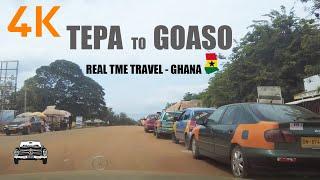 Tepa To Goaso Road Travel with a Mercedes Benz W202 C180 in Ghana 4K