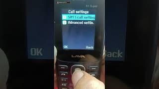 Lava keypad mobile call waiting settings