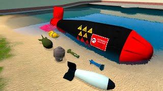 Garry's Mod Nuclear Bombs Testing in Water BOOM!