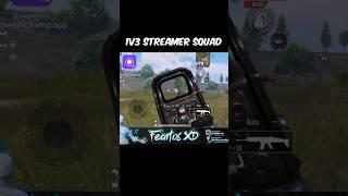 1v3 Streamer Squad  @FeartosxDD vs Streamer in BGMI  #shorts