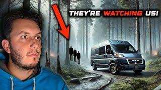 MY SCARIEST NIGHT EVER VAN CAMPING! THEY SCARED US OUT OF THE FOREST!