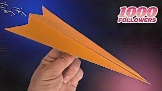 KAKO NAPRAVITI AVION OD PAPIRA #tutorial