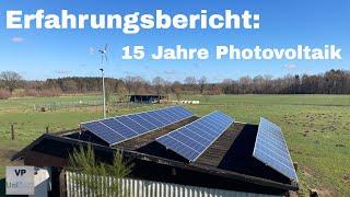 Erfahrungsbericht 15 Jahre PV-Anlage