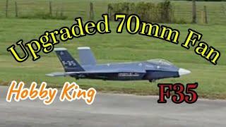 HobbyKing F35 with upgraded 70mm fan