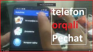 TELEFON ORQALI PECHAT QILISH / telefon orqali pechat qilish telefon orqali printerdan pechat qilish