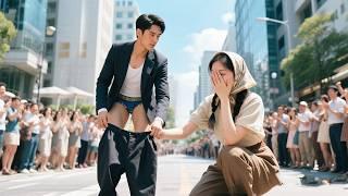 Village girl bursts into men's toilet, catches CEO changing pants! She's the replaced genius, love