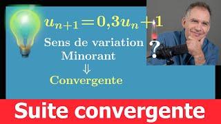 Montrer qu'une suite est convergente  Théorème de convergence monotone  Limite récurrence spé math