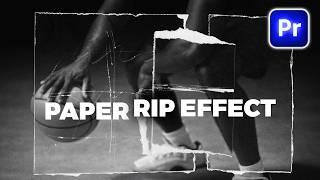 Paper Rip Effect In Premiere Pro