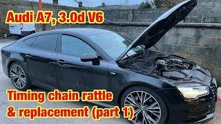 Audi A7, 3.0 V6 Timing chain replacement.  (Part 1)