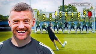 Vardy vs 10 GOALKEEPERS  Can A Professional Footballer Score In This Impossible Challenge 
