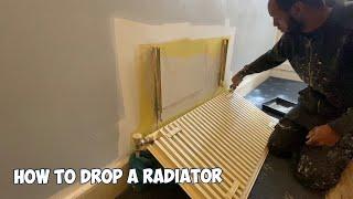 How to drop a radiator / Remove a radiator for decorating, painting, wallpapering, plastering