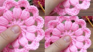 ~Wow !!!~ Amazing !very easy crochet filled motif making #crochet #knitting