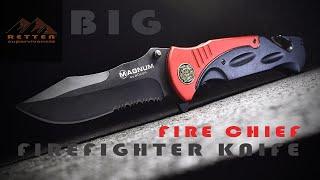 Boker Magnum Fire Chief Big Firefighter Knife - Awesome tool - Unboxing - Retten supervivencia