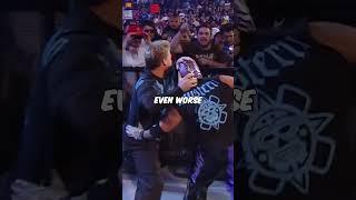 Chris Jericho attacked Rey as a fan
