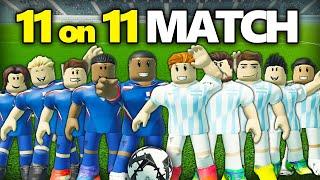 Can 11 on 11 MATCH Work in Realistic ROBLOX SOCCER Game?! Real Futbol 24!