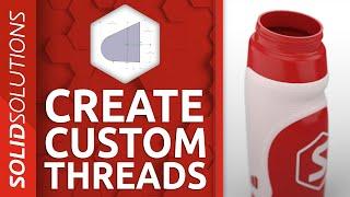 How to Make Custom Thread Profiles in SOLIDWORKS | Advanced SOLIDWORKS Tutorial