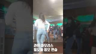 #shorts 라틴아모리스 동호회 아브라 & 미랭 일요일 살사 & 바차타 정모 베이직 연습