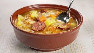 Kapustnyak - Cabbage soup. Polish Cuisine. Recipe from Always Tasty