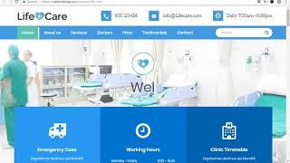 Life Care - Free Bootstrap Theme Preview