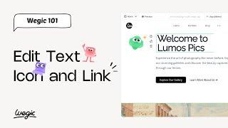 Wegic 101: Basic Usage Guide 2 —— Edit Text, Icon and Link