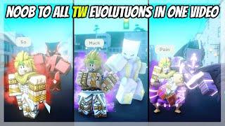 [AUT] NOOB To OBTAINING Every Single The World Evolutions In ONE VIDEO!