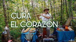 Cura el Corazón (1 hr)  calming forest sound journey - Praful - flute, voice, soprano sax, ukulele