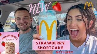 NEW McDonald’s Strawberry Shortcake McFlurry   Review