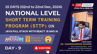 Day 9 - National Level Short Term Training Program on Java Full Stack with React JS and AI