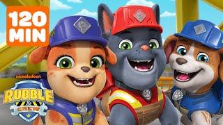 Charger & Mix Rescue Builder Cove! w/ Wheeler & Rubble | 120 Minutes | Rubble & Crew