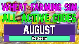 All New August 2022 Codes for ️Wheat Farming Simulator ROBLOX WORKING Wheat Farming Simulator Codes