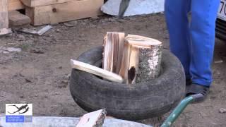 Один из Лучших Способов как Колоть Дрова. One of the best ways how to chop wood.