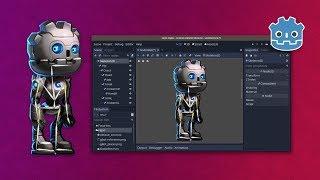 2d Mesh Deform and Rigging in Godot 3.1: Skeleton2D and Bone2D tutorial 1