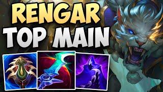 THIS CHALLENGER RENGAR TOP MAIN IS INCREDIBLE! | CHALLENGER RENGAR TOP GAMEPLAY | Patch 14.11 S14