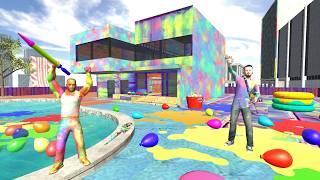 Franklin Play Holi in Indian Bike Driving 3D