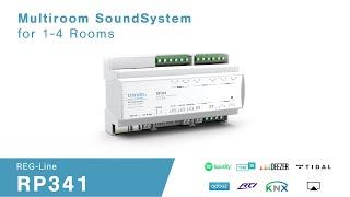 Multiroom SoundSystem for 4 Rooms | Streamer, FM Tuner and Amplifier | REG-Line  trivum RP341