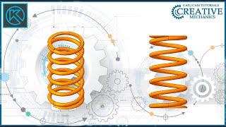 Пружина сжатия в  Компас 3D
