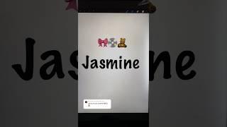 name series | jasmine | #shorts #procreate #digitalart #shortsviral #art