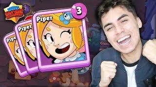 LIBEREI A NOVA CARTA EPICA PIPER NO BRAWL STARS