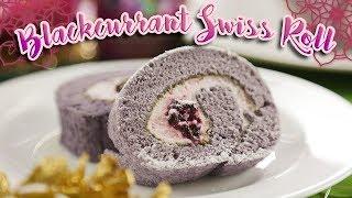 How To Make Blackcurrant Swiss Roll (With Ribena) | Share Food Singapore