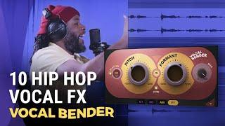 10 Hip Hop Vocal FX in REAL TIME | Vocal Bender