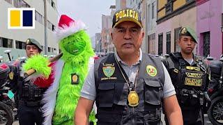 The Grinch leads a drug bust in Peru