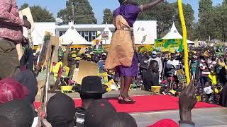 KOMORA LADY-performing live  a prayer song  for Deputy President at Eldoret Sports Club