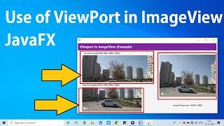 Using Viewport method to Display selected portion of Image in ImageView in JavaFX