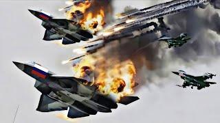 Just Happened! 30 of Russia's newest Sukhoi fighter jets heading to Ukraine were blown up by US F-16