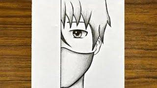 ANIME DRAWING || How To Draw Anime easy step by step || Creative Corner