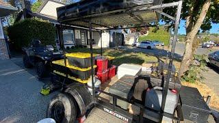 Budget Camping Trailer: utility trailer plus roof top tent